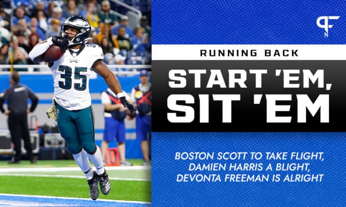 NFL RB Start 'Em, Sit 'Em Week 13: Boston Scott to take flight