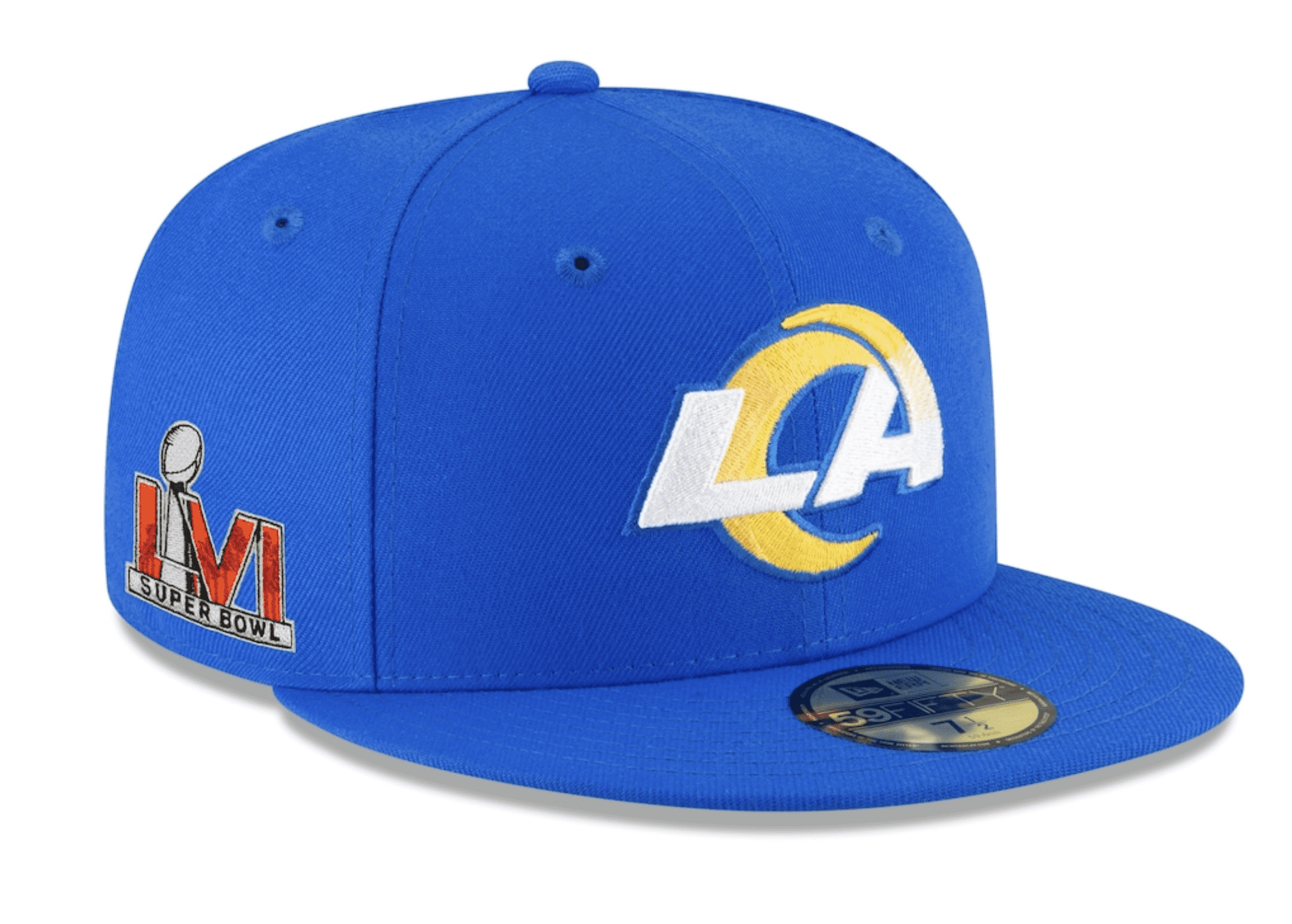 Los Angeles Rams New Era Super Bowl LVI Bound Side Patch 59FIFTY Fitted Hat - Royal