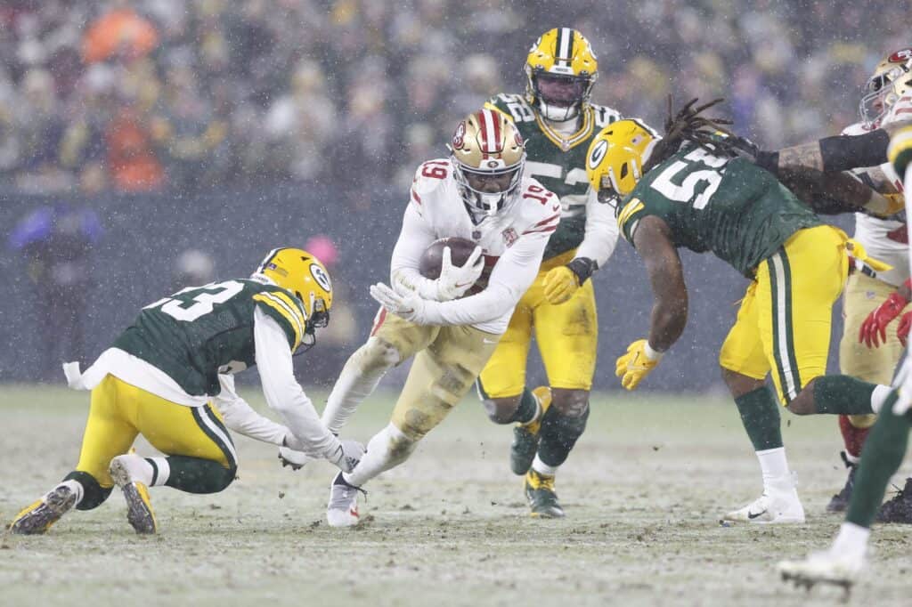 Deebo Samuel rushing, receiving yards prop, touchdown prop for Monday night  vs. Los Angeles Rams – Shaw Local