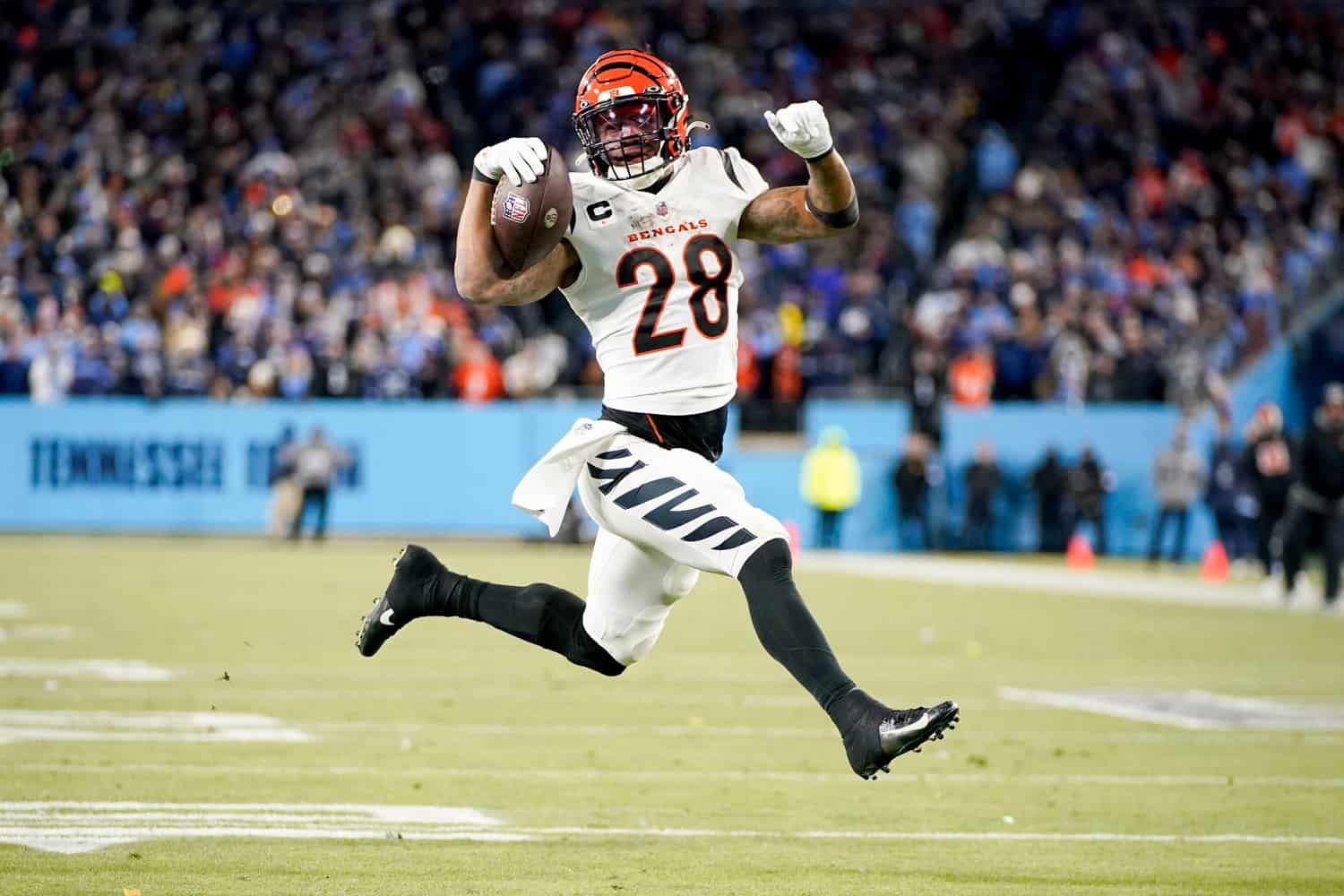 Bengals NFL Playoff Odds: Joe Mixon AFC Championship Props