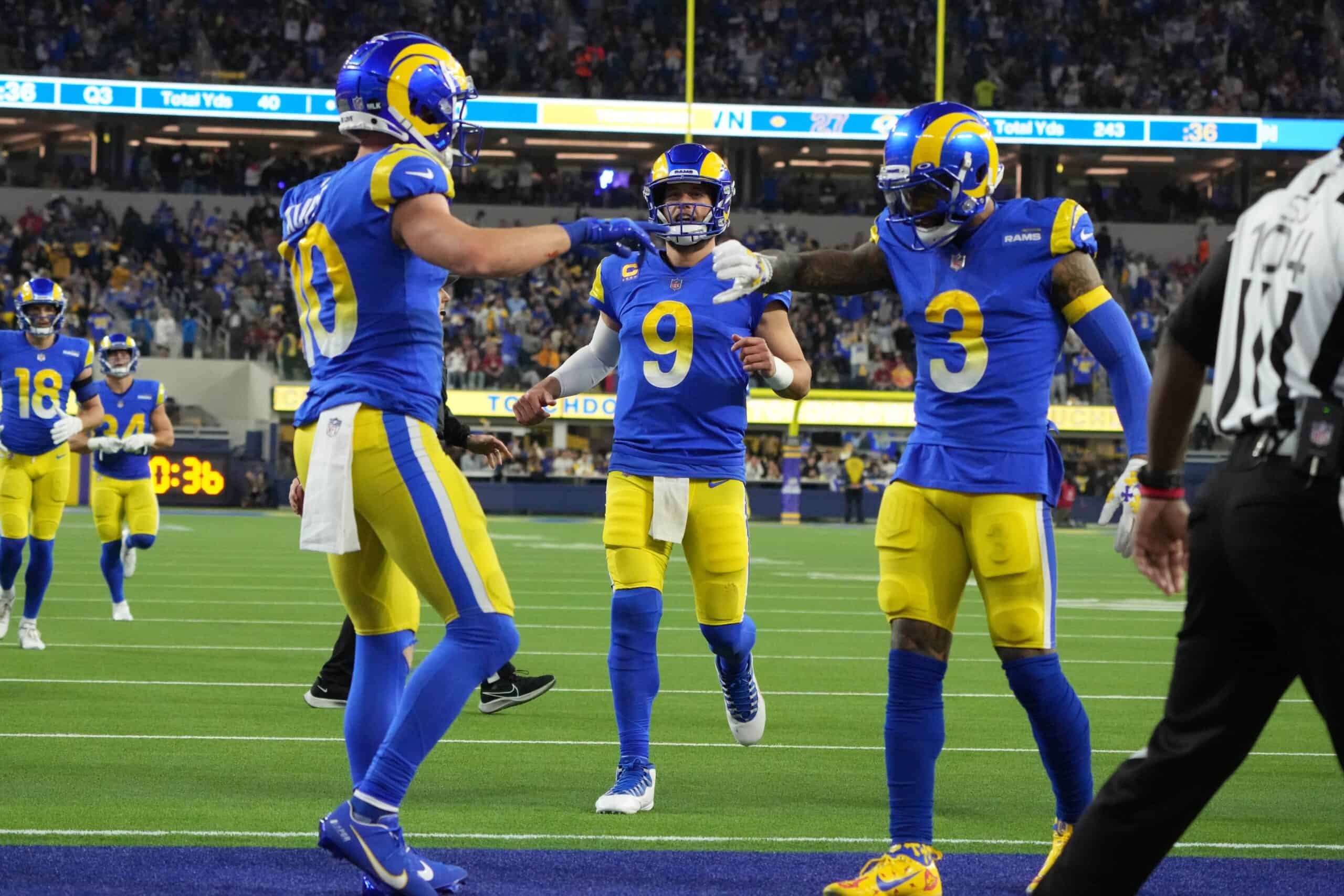 Rams' Stafford throws for 4 TDs, outduels Brady and Bucs