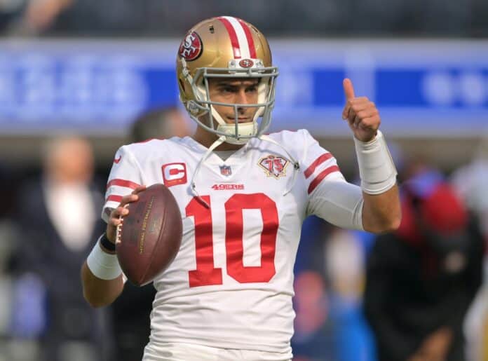 Is Jimmy Garoppolo playing tonight vs. the Packers?