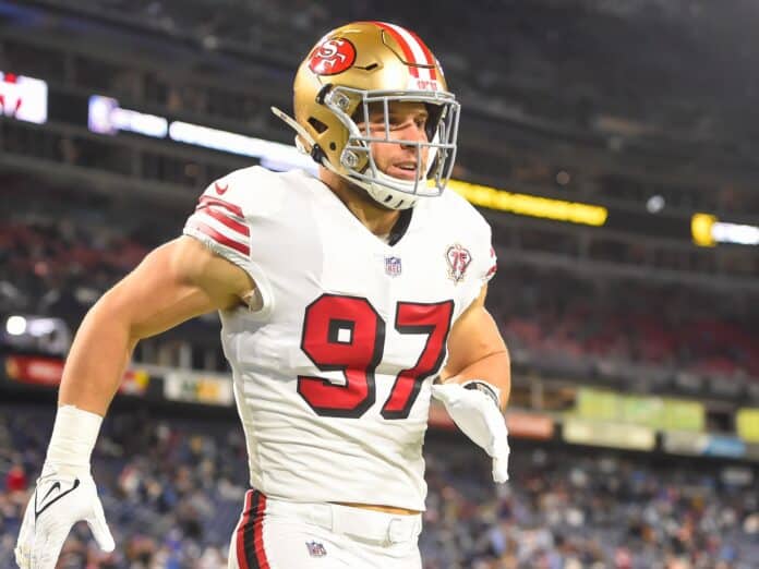 Is Nick Bosa playing tonight vs. the Packers?
