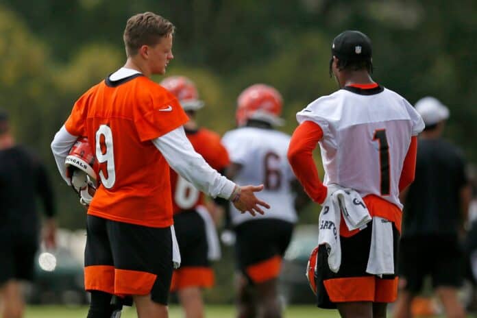 Bengals: Joe Burrow training with Ja'Marr Chase and Justin Jefferson