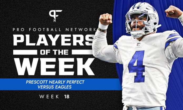 Week 18 NFL Player of the Week: Prescott, Penny, and Crosby highlight final week
