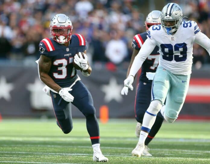 Damien Harris and Rhamondre Stevenson Fantasy Playoffs Strategy: Is either  Patriots RB a good option for