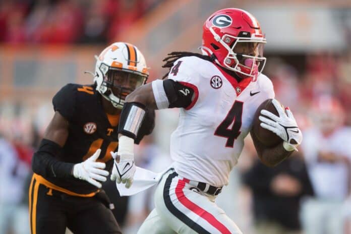 James Cook Landing Spots: Is Day 2 a possibility for Georgia's running back?