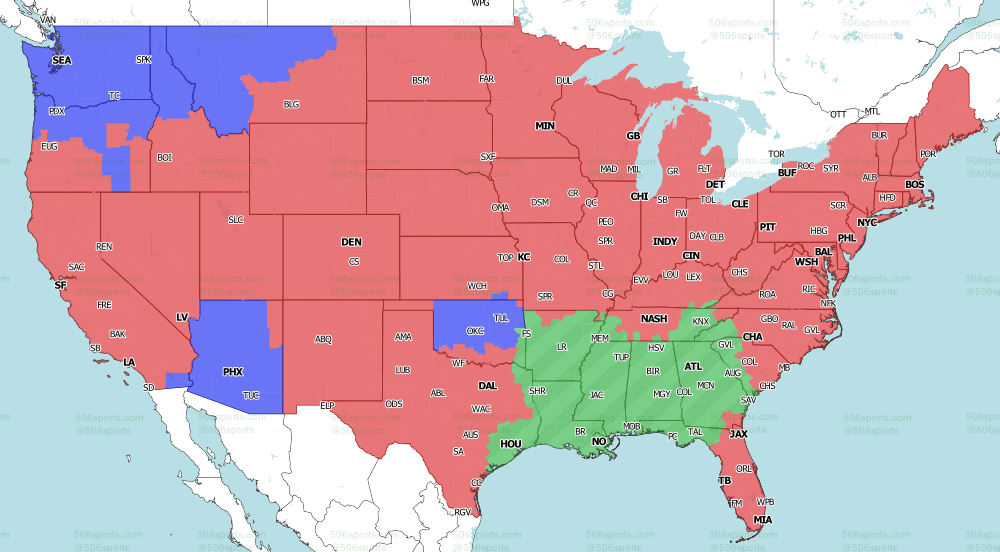 FOX late NFL TV map Week 18 2022