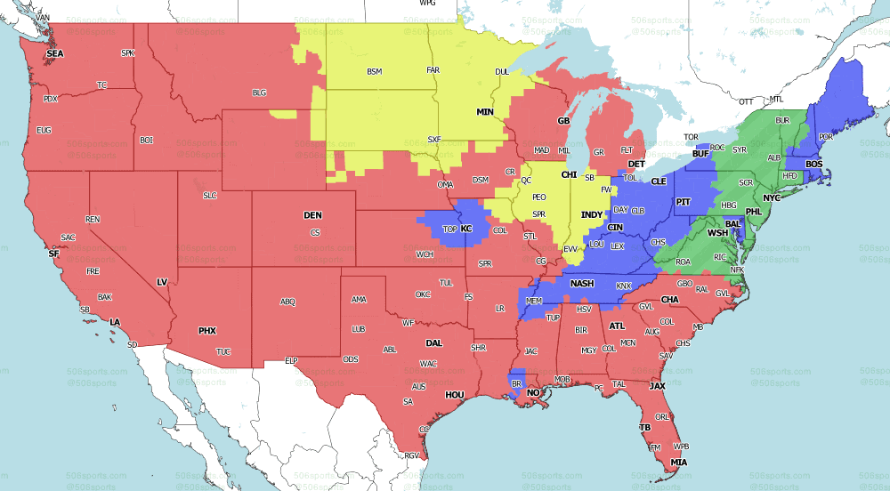 FOX early NFL TV map Week 18 2022