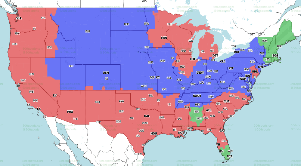CBS late NFL TV map Week 18 2022