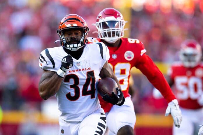 Samaje Perine RB Cincinnati Bengals, Every play, 2022