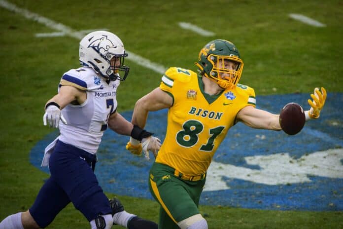 North Dakota State tight end Josh Babicz bringing Bison pride to the 2022 NFL Draft