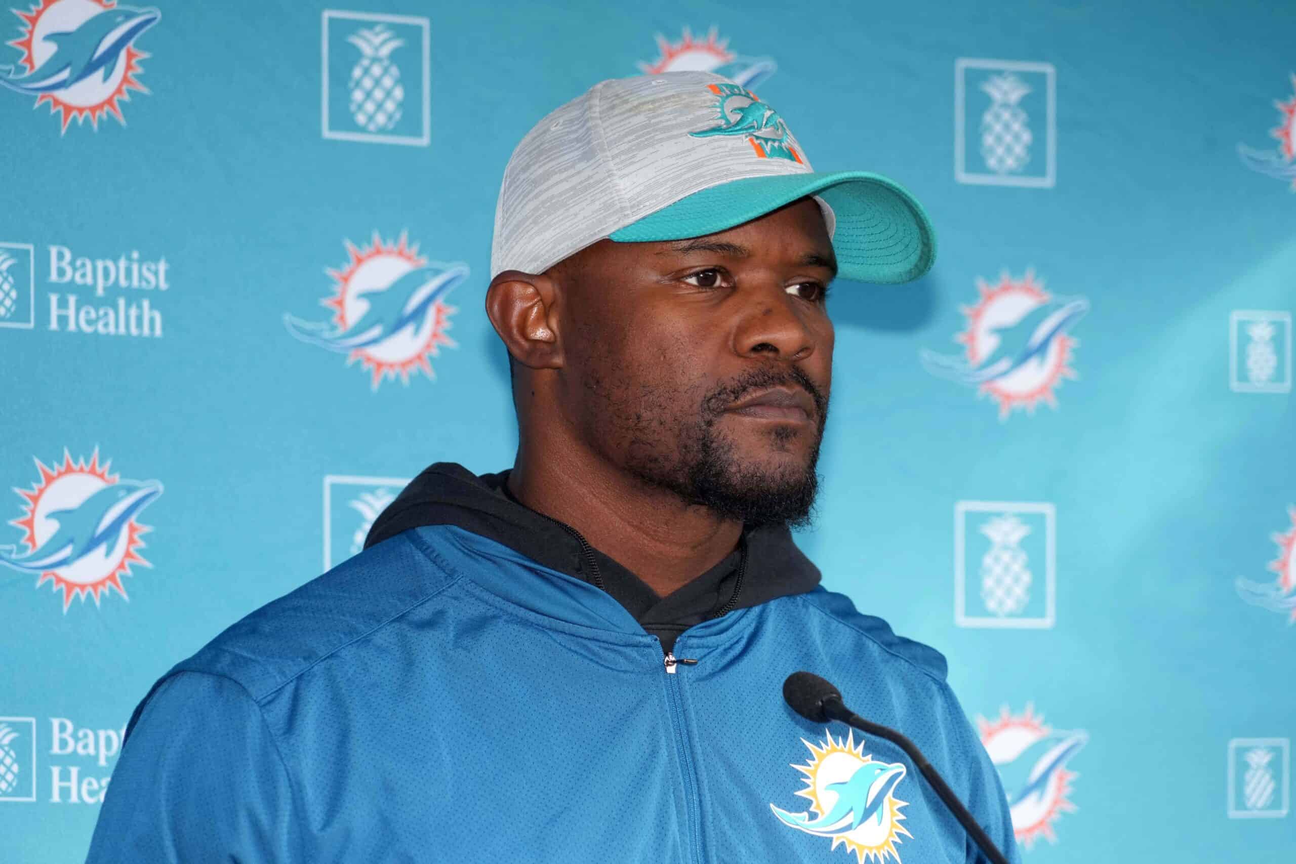 Report: Falcons interview Brian Flores, former Miami Dolphins head coach,  for defensive coordinator position