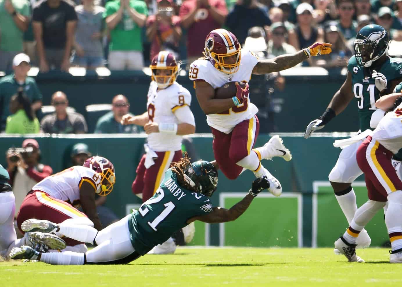 August 9, 2018: Washington Redskins running back Derrius Guice (29