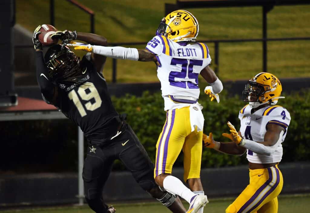 NFL Draft 2022: Broncos, Colts, Giants, and Raiders showing interest in LSU  cornerback Cordale Flott