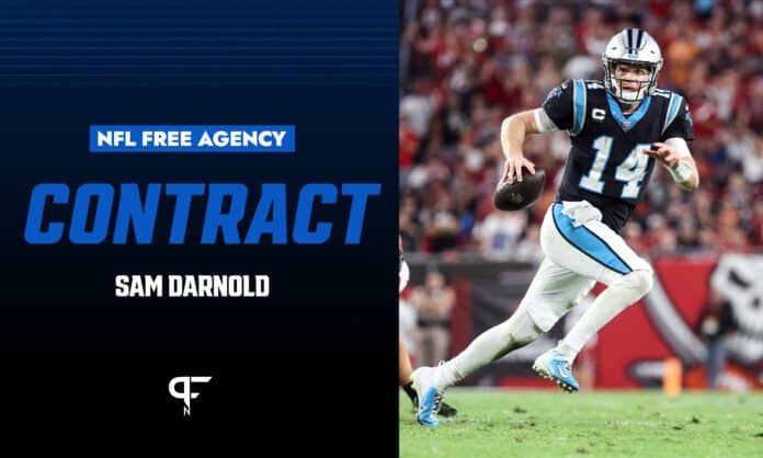 Sam Darnold's contract details, salary cap impact, and bonuses