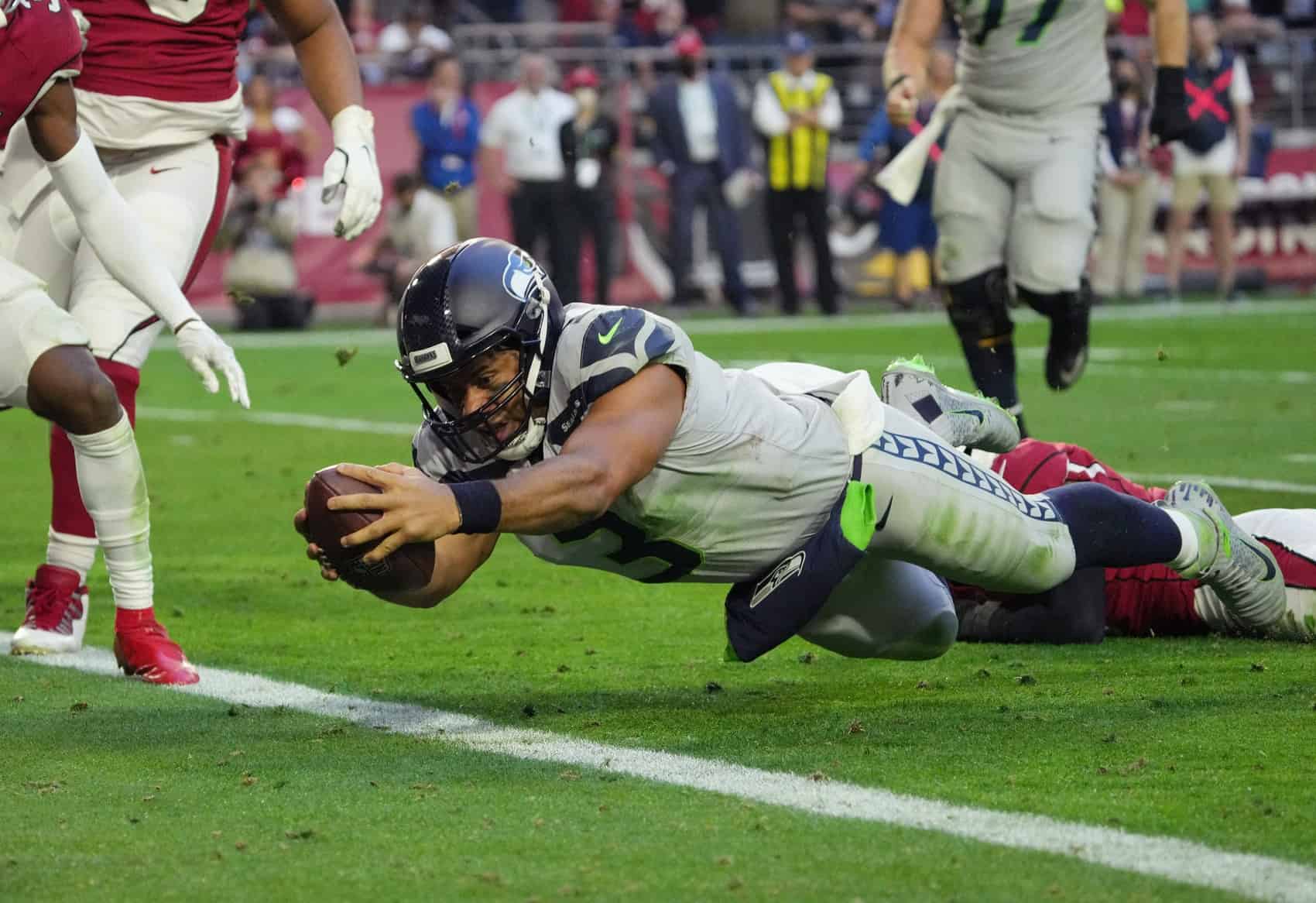 Seahawks' Shelby Harris mocks Russell Wilson trade after win