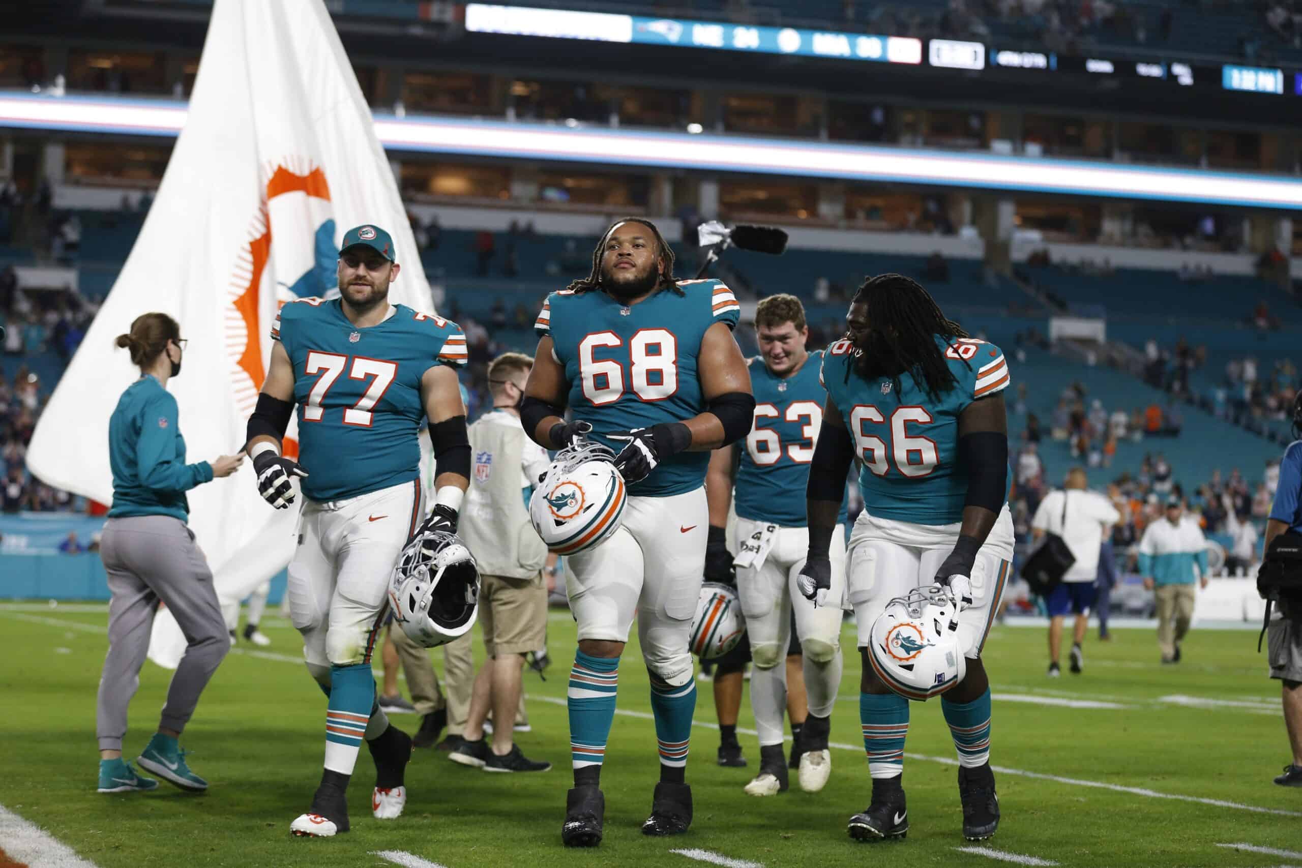 miami dolphins oline