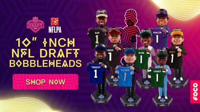 Three NFL Draft standouts among line of bobbleheads released by FOCO