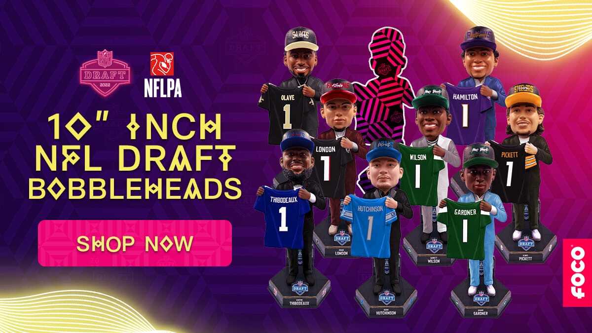 Aidan Hutchinson Detroit Lions 2022 Draft Pick No. 2 Bobblehead