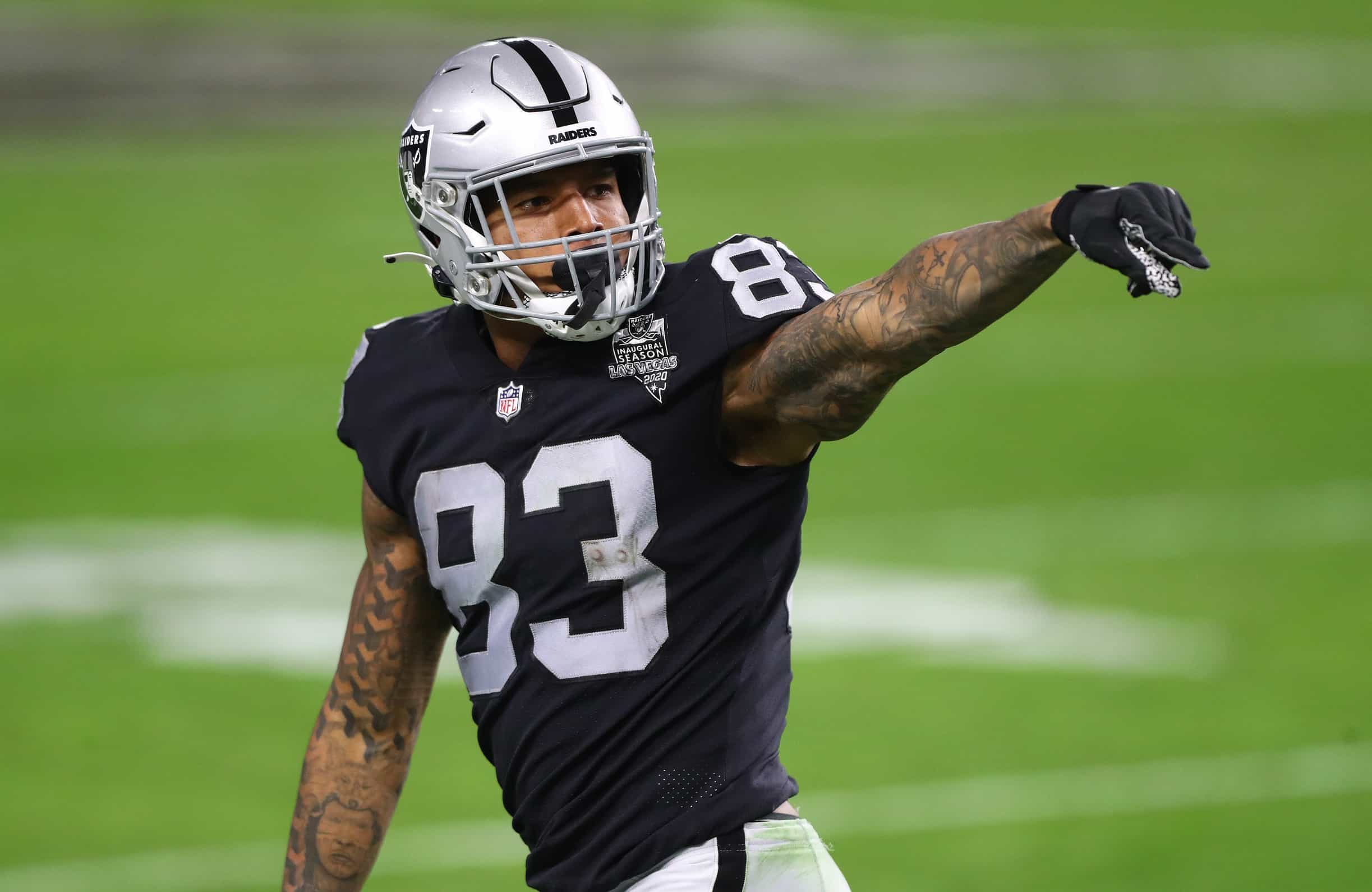 Raiders News: Davante Adams talks Darren Waller and wide receivers - Silver  And Black Pride