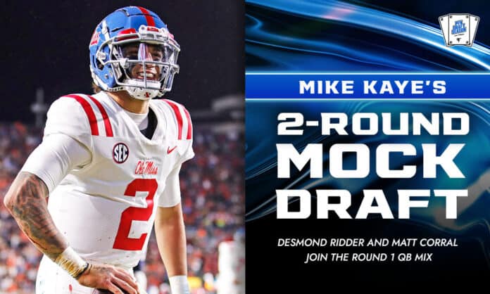2-Round 2022 NFL Mock Draft: Desmond Ridder and Matt Corral join the Round 1 QB mix