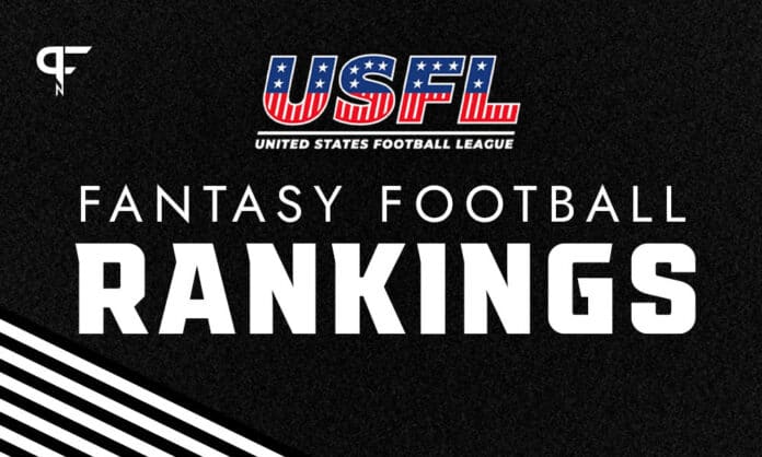 USFL Fantasy Football Rankings 2022: Positional and overall rankings, top players, and more