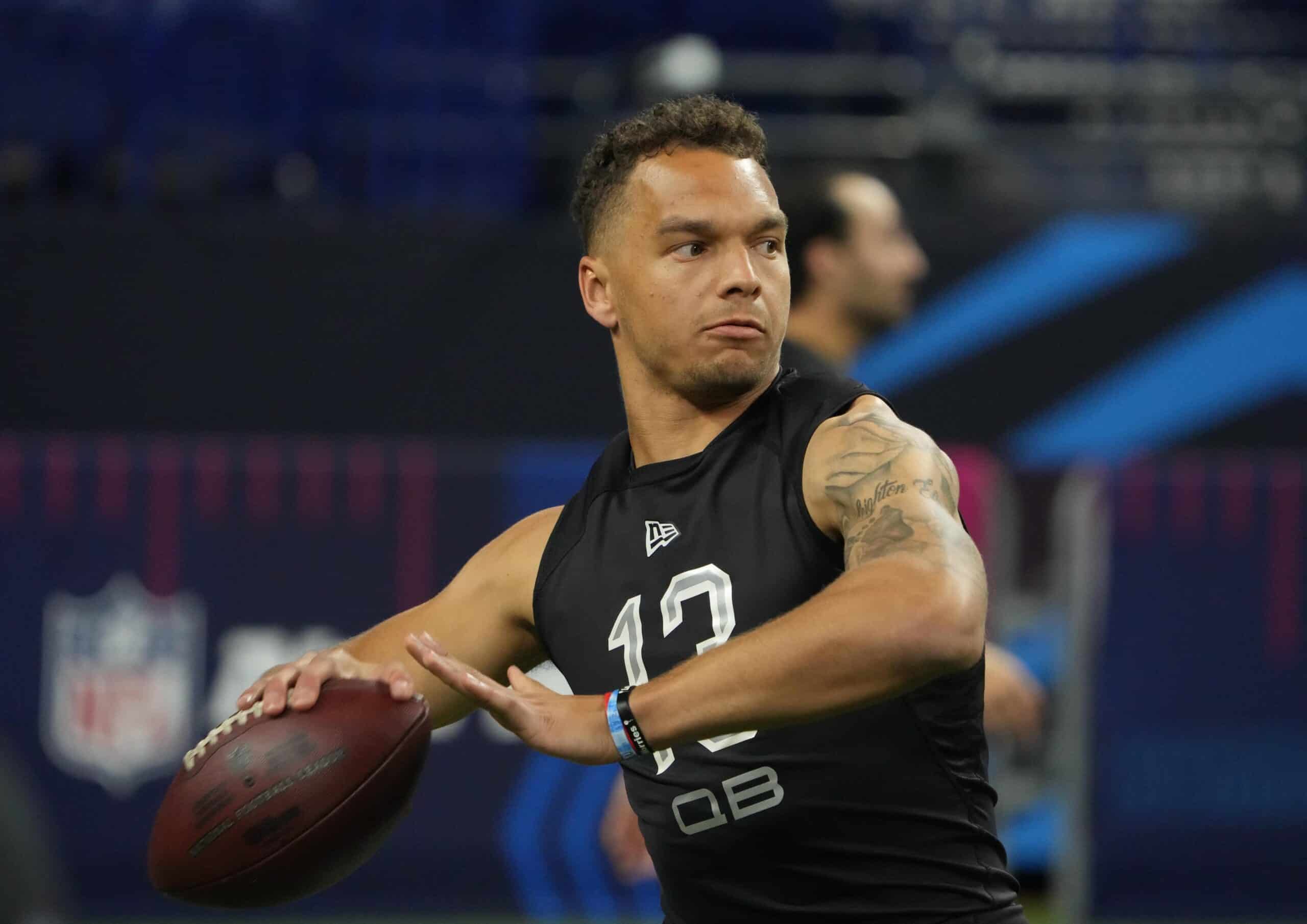 Quarterbacks Run the 40-Yard Dash at 2022 NFL Combine: Ridder