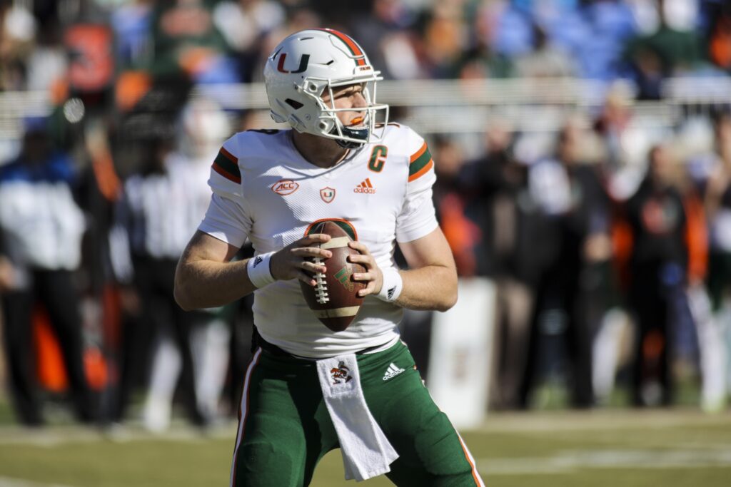 ESPN mock draft: Miami QB Tyler Van Dyke to Giants - Big Blue View