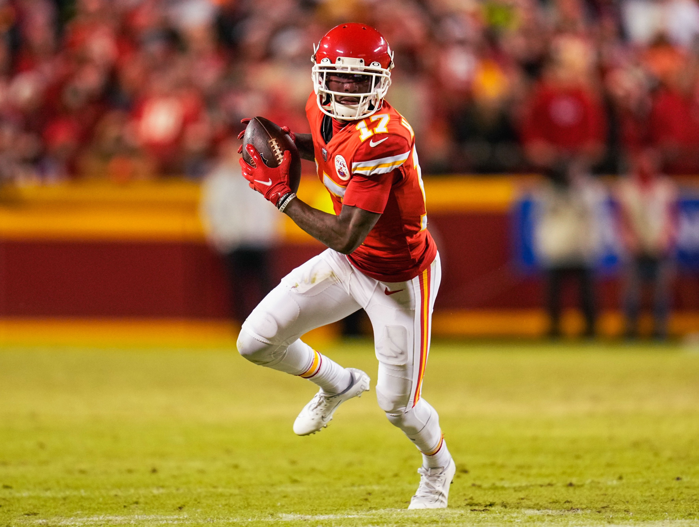 2022 Score Fantasy Stars #4 C. Patterson/Patrick Mahomes II/Tyreek Hill