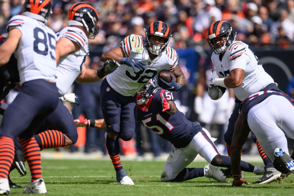 Chicago Bears RB David Montgomery doesn't practice Thursday