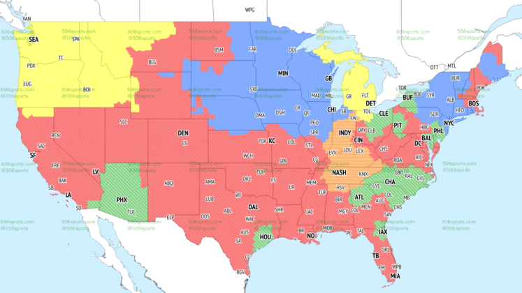 NFL Coverage Map Week 4: TV Schedule for FOX, CBS Broadcasts