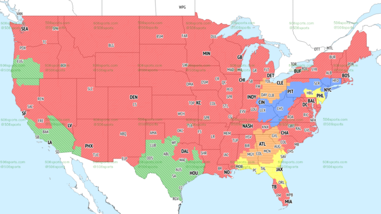 NFL Coverage Map Week 4: TV Schedule for FOX, CBS Broadcasts