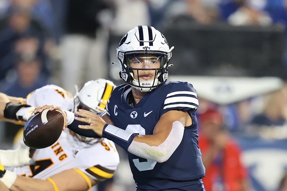 Utah State vs. BYU FanDuel DFS picks: Jaren Hall, Miles Davis are