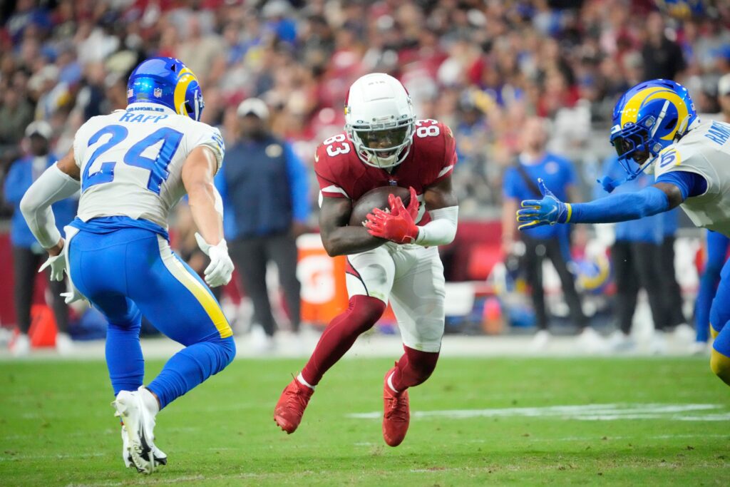 Marquise Brown and Greg Dortch of the Cardinals were Combine