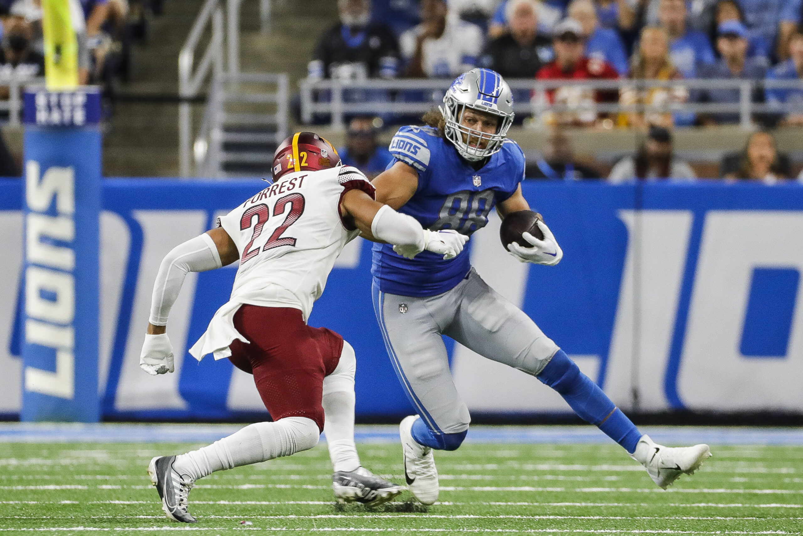 Lions' T.J. Hockenson trending toward playing vs. Packers