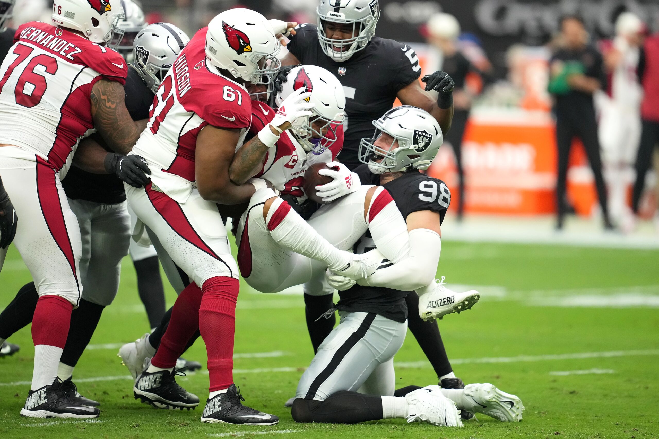 Arizona Cardinals running back James Conner ranked low heading