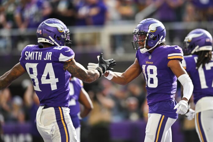 Vikings vs Eagles DFS Lineup Builder - Yards Per Fantasy