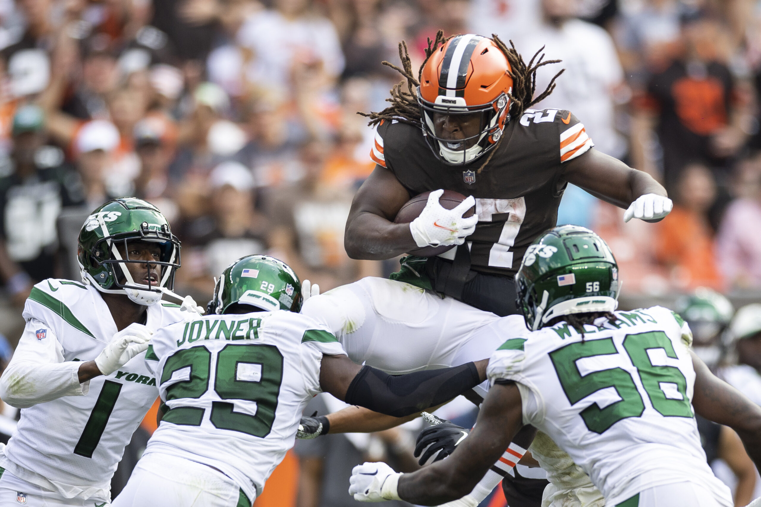 Cleveland Browns Kareem Hunt vs. Pittsburgh Steelers, January 10, 2021 