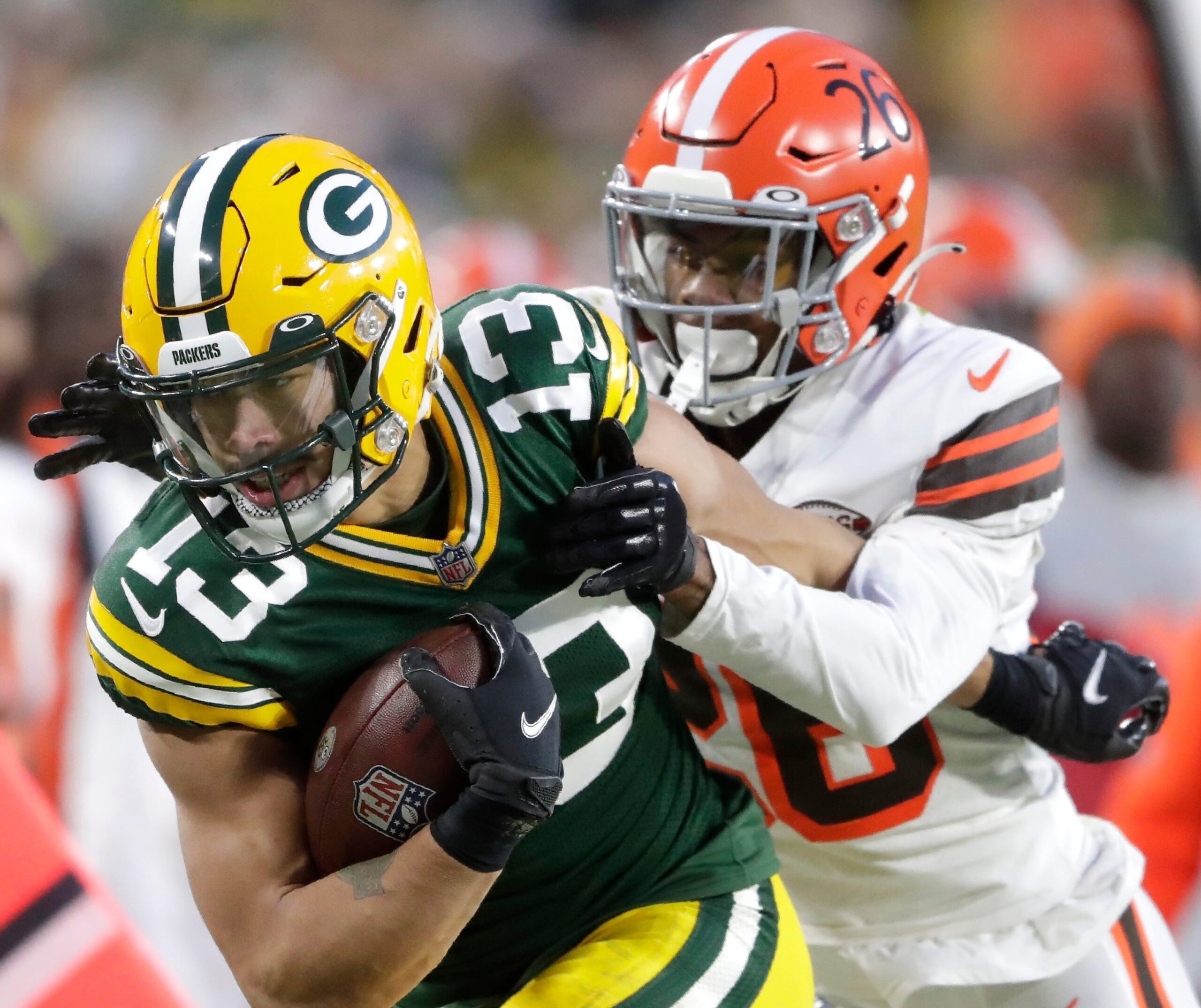 Allen Lazard Green Bay Packers v Los Angeles Rams 2021 Images