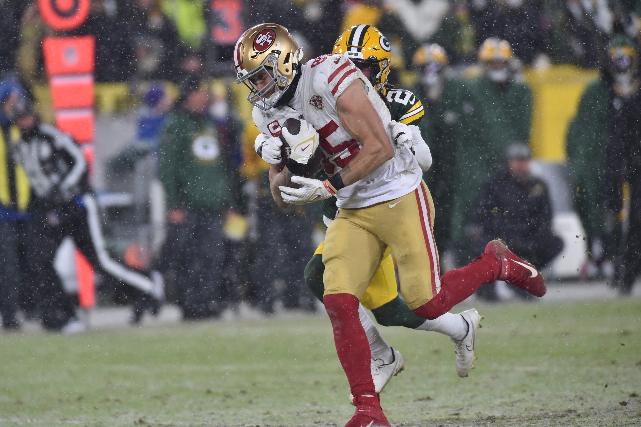 Packers vs. 49ers injuries: George Kittle misses Wednesday's