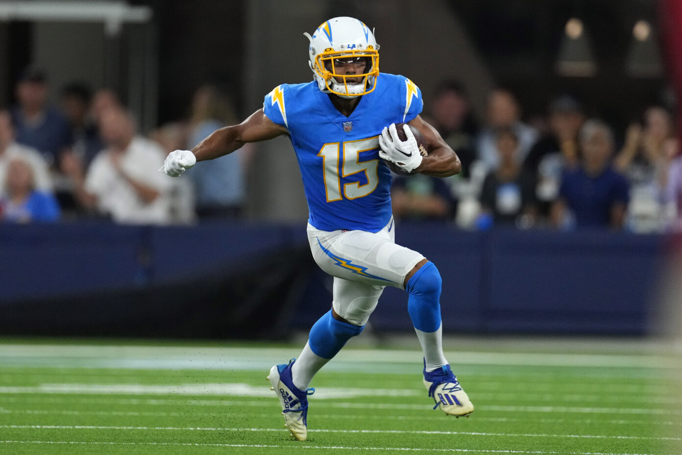 Chargers WR depth chart Joshua Palmer, Gary Guyton, and DeAndre Carter