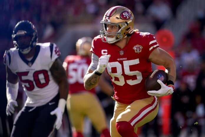 Is George Kittle playing today? Week 1 outlook for 49ers tight end