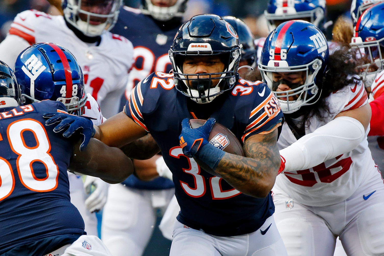 David Montgomery fantasy football start/sit advice: What to do with Bears  RB in the Wild Card round - DraftKings Network