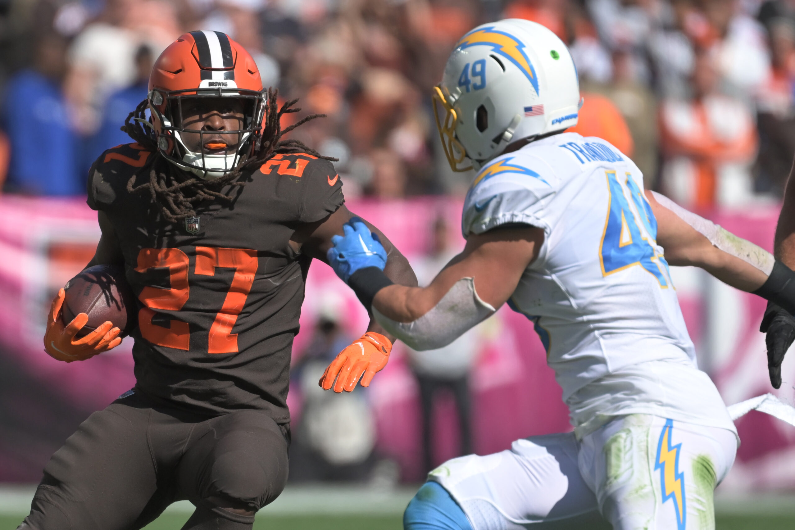 Top NFL DFS Lineup for Monday Night Football: For Browns vs. Bengals,  Should We Include Kareem Hunt, Nick Chubb, and Joe Mixon?