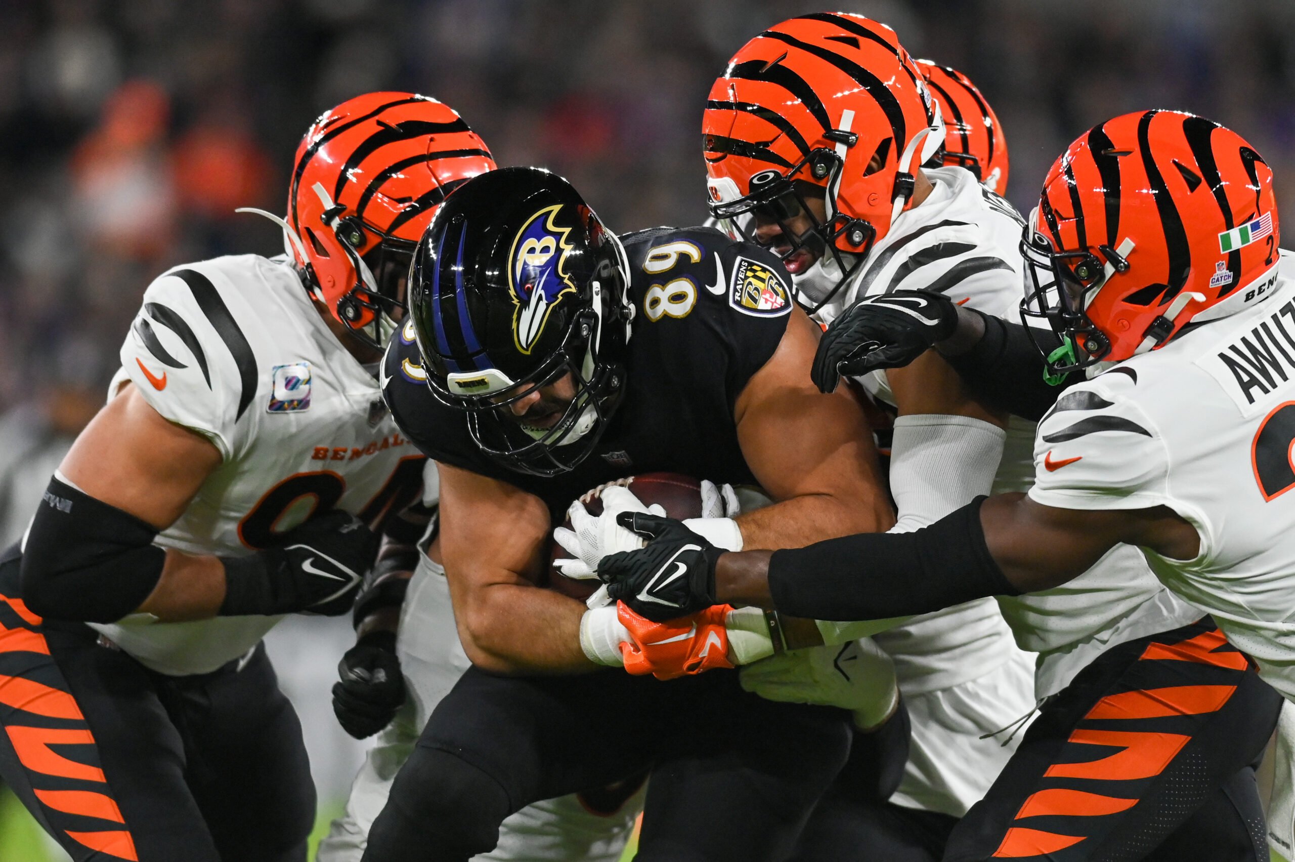 Ravens TE Mark Andrews, WR Rashod Bateman, RB Gus Edwards exit