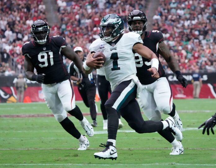 Eagles vs. Cowboys DFS Lineup for Sunday Night Football: All In on Jalen  Hurts, A.J. Brown,