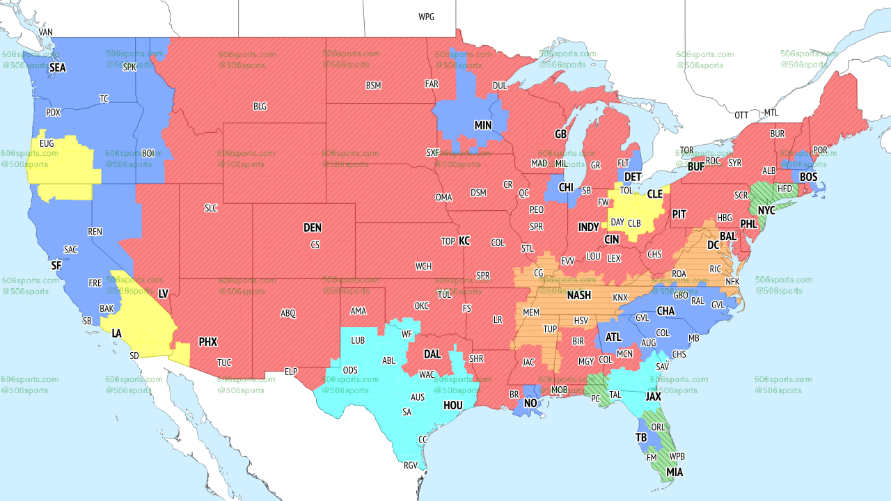 Nfl Week 5 Tv Coverage Map 2024 Season Ginny Justinn