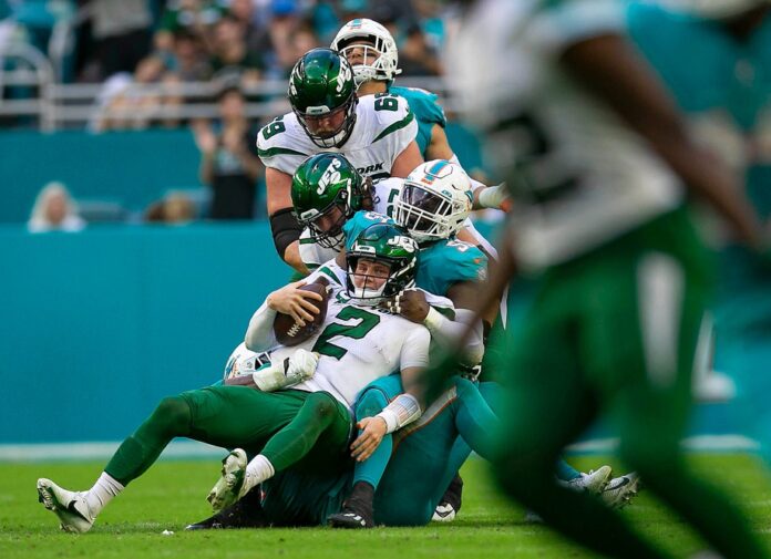 Dolphins vs Jets Fantasy Football Worksheet, Week 5