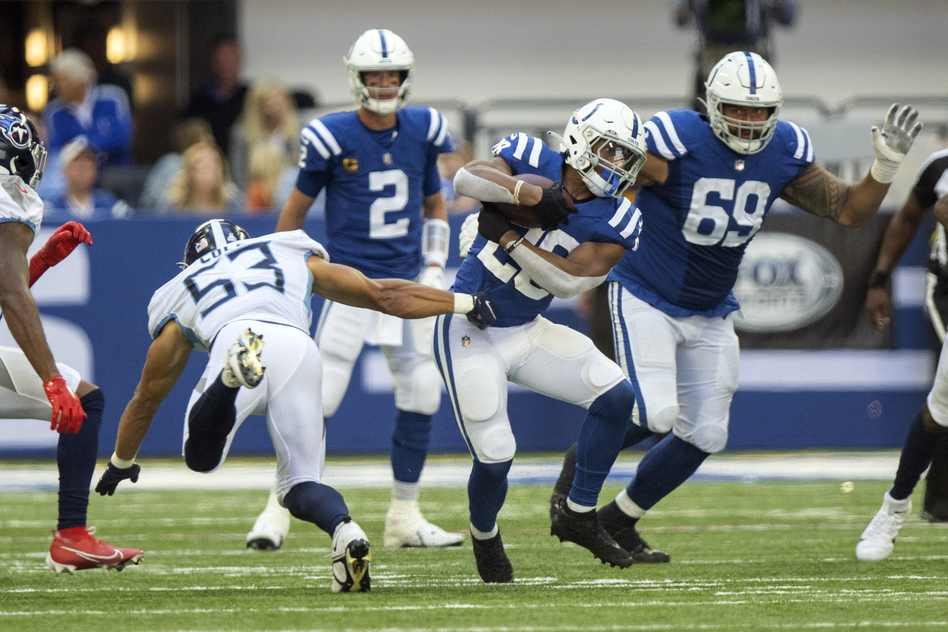 Indianapolis Colts' Jonathan Taylor (ankle) ruled out vs. Vikings